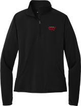 York Devils Ladies Sport-Wick Stretch 1/4-Zip Pullover
